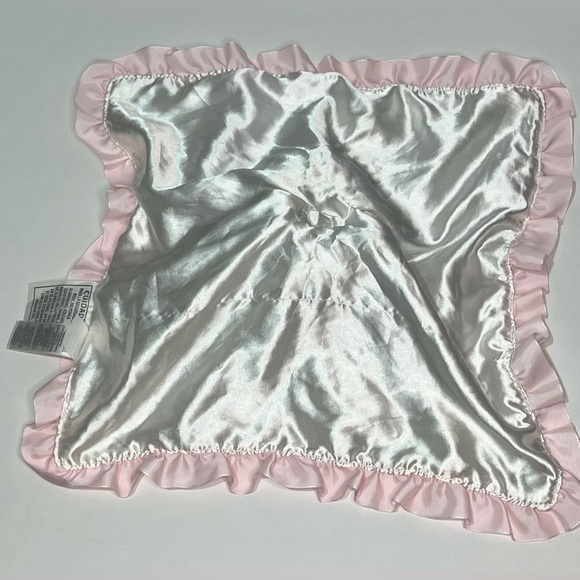 Carter’s Baby Teddy Bear Leopard Security Blanket Lovey Soft Rattle Pink Satin - Picture 7 of 10